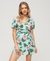 PRINTED MINI WRAP DRESS