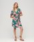 PRINTED MINI WRAP DRESS
