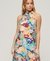 SLEEVELESS PRINTED MINI DRESS