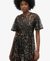 VOLUME TIERED MESH MIDI DRESS
