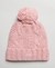 CABLE KNIT BOBBLE BEANIE