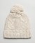 CABLE KNIT BOBBLE BEANIE