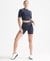 RUN 3/4 SLEEVE TIGHT CROP TOP