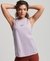 ORGANIC COTTON TRAIN LONGLINE MOCK NECK TANK TOP