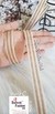 Brown & White Stripes Thin Trim