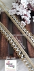 Glittering Mirror Gold Embellished Trim