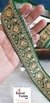 Emerald Green Embroidered Trim