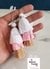 Quirky Light Pink Peach & White Mix Thread Tassel
