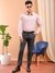 Men Red Slim Fit Solid Formal Shirt