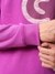 Men Purple Regular Fit Placement Print Overhead Crewneck Sweatshirt