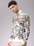Men Chalk Regular Fit Paisley Overhead-Hooded Sweatshirts