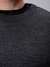 Men Oversized Solid Crew Neck Sweater