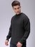 Men Oversized Solid Crew Neck Sweater