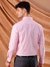 Men Pink Slim Fit Striped Formal Shirt