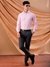 Men Pink Slim Fit Striped Formal Shirt