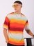 Men Orange Oversized Metaverse Crewneck Tshirt