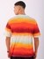 Men Orange Oversized Metaverse Crewneck Tshirt