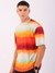 Men Orange Oversized Metaverse Crewneck Tshirt