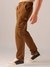Men Coffee Brown Relaxed Fit Convertible Solid Cargos
