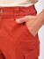 Men Orange Relaxed Fit Solid Cargos