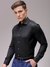 Men Black Slim Fit Solid Formal Shirt