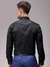 Men Black Slim Fit Solid Formal Shirt