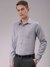 Men Grey Slim Fit Solid Formal Shirt