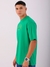 Men Green Oversized Boxy Fit Placement Print Crewneck Tshirt