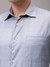 Men Grey Slim Fit Checked Formal Shirt