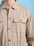 Men Khaki Relaxed Fit Solid Jumpsuit