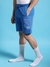 Men Blue Regular Fit Placement Print Shorts