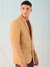Men Brown Comfort Straight Fit Solid Blazer