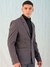 Men Grey Comfort Straight Fit Solid Blazer
