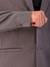 Men Grey Comfort Straight Fit Solid Blazer