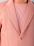 Men Orange Comfort Straight Fit Solid Blazer