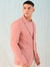 Men Orange Comfort Straight Fit Solid Blazer