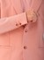 Men Orange Comfort Straight Fit Solid Blazer