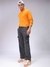 Men Grey Baggy Fit Textured Streetwear Cargo