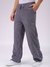 Men Steel Relaxed Fit Solid Joggers