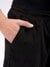 Men Black Relaxed Fit Solid Joggers