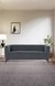 neudot Diva Sofa for Living Room |3 Persons Sofa|Premium Fabric with Cushioned Armrest | Solid Wood Frame|3 Seater in Graphite Grey Color