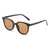 AUGEN By Visions India Retro Vintage Square Abstract Unisex Sunglasses UV400 Protected Large Size (Brown, 135)