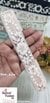 Peach Floral Embroidery Lace