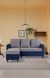 neudot Saya RHS Sectional Sofa for Living Room |4 Person Sofa| Premium Fabric with Cushioned Armrest | 12 Months Warranty| Solid Wood Frame| 4 Seater in Saya Duo Blue Color DIY(Do-It-Yourself)