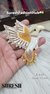 Right Facing Light Cream Multicolor Bird Patch – E-945