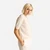 Woman Cream Short Sleeve Sweater In Pure Merino Wool