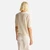 Woman Cream Short Sleeve Sweater In Pure Merino Wool