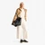 Woman Cream Short Sleeve Sweater In Pure Merino Wool