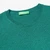 Woman Green Short Sleeve Sweater In Pure Merino Wool