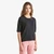 Woman Black Short Sleeve Sweater In Pure Merino Wool